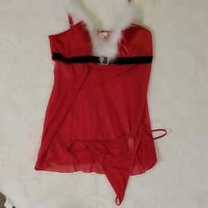 Inner Secrets Mrs Claus Nightie with G-String